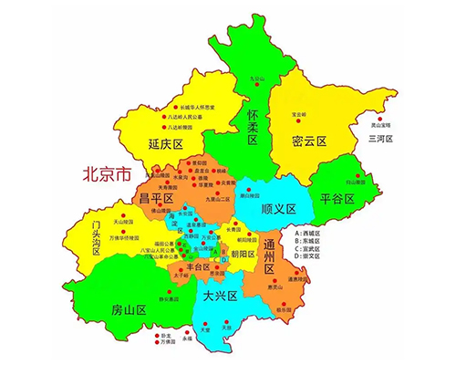 北京市区域地图
